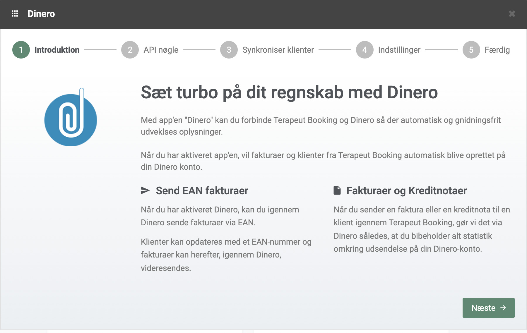 Dinero aktiveringsside