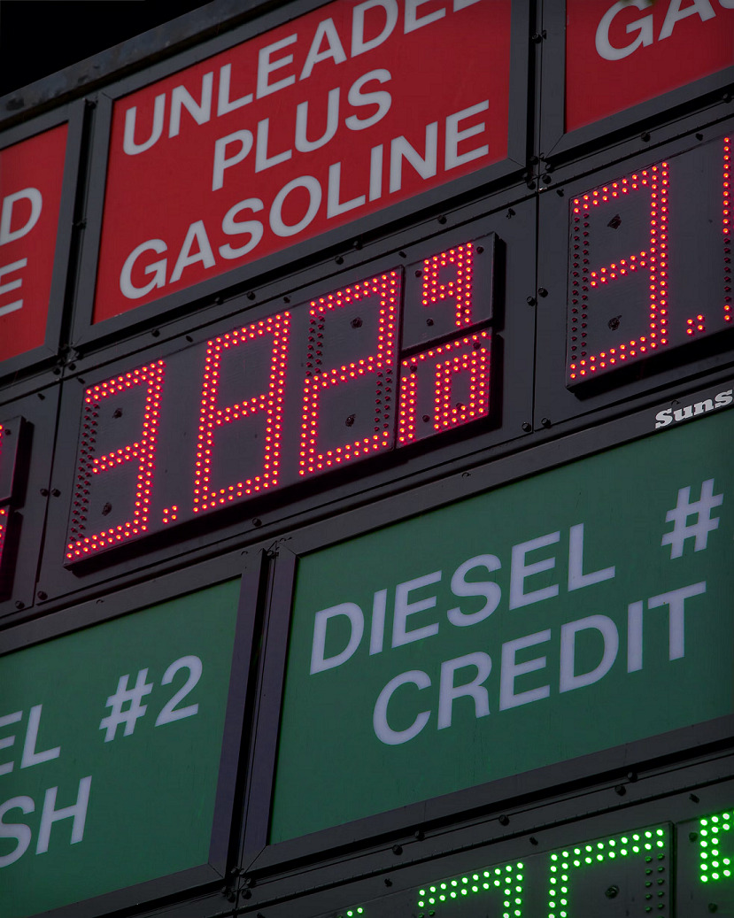 Priser for benzin på en tankstation kan stige i en recession