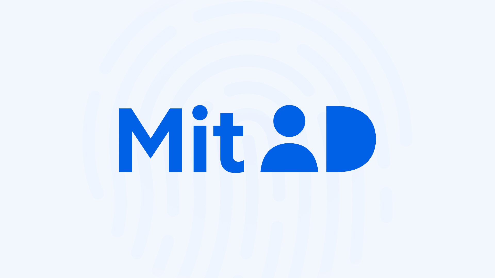 MitID logo with fingerprint behind it